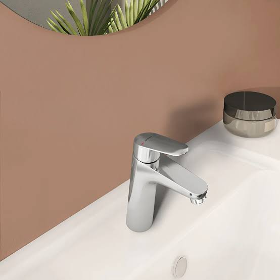 Dairəvi Tək Qollu Lavabo Batareyası - A42925 Flow Model, Round Single Lever - Xrom - 2